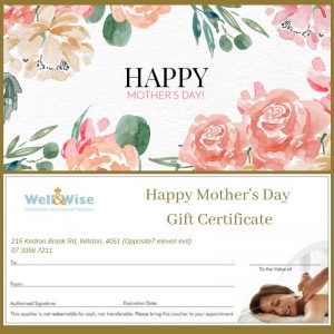 Happy Mothers Day Massage Gift Certificate